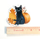 Single Sticker - Cat with Pumpkins