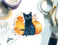 Single Sticker - Cat with Pumpkins