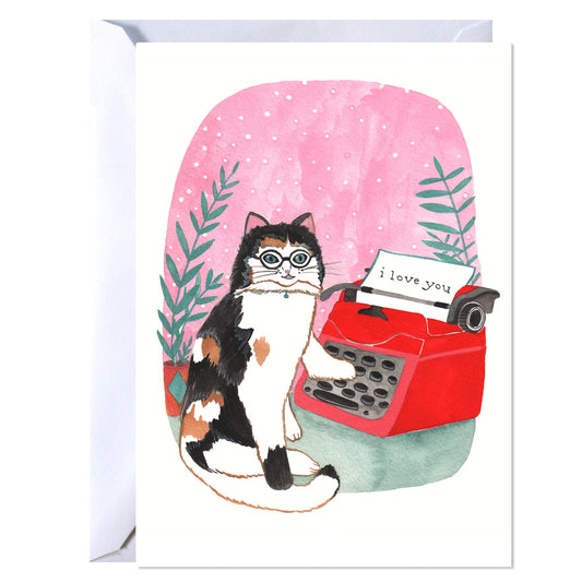 Greeting Card - Cat Love Note