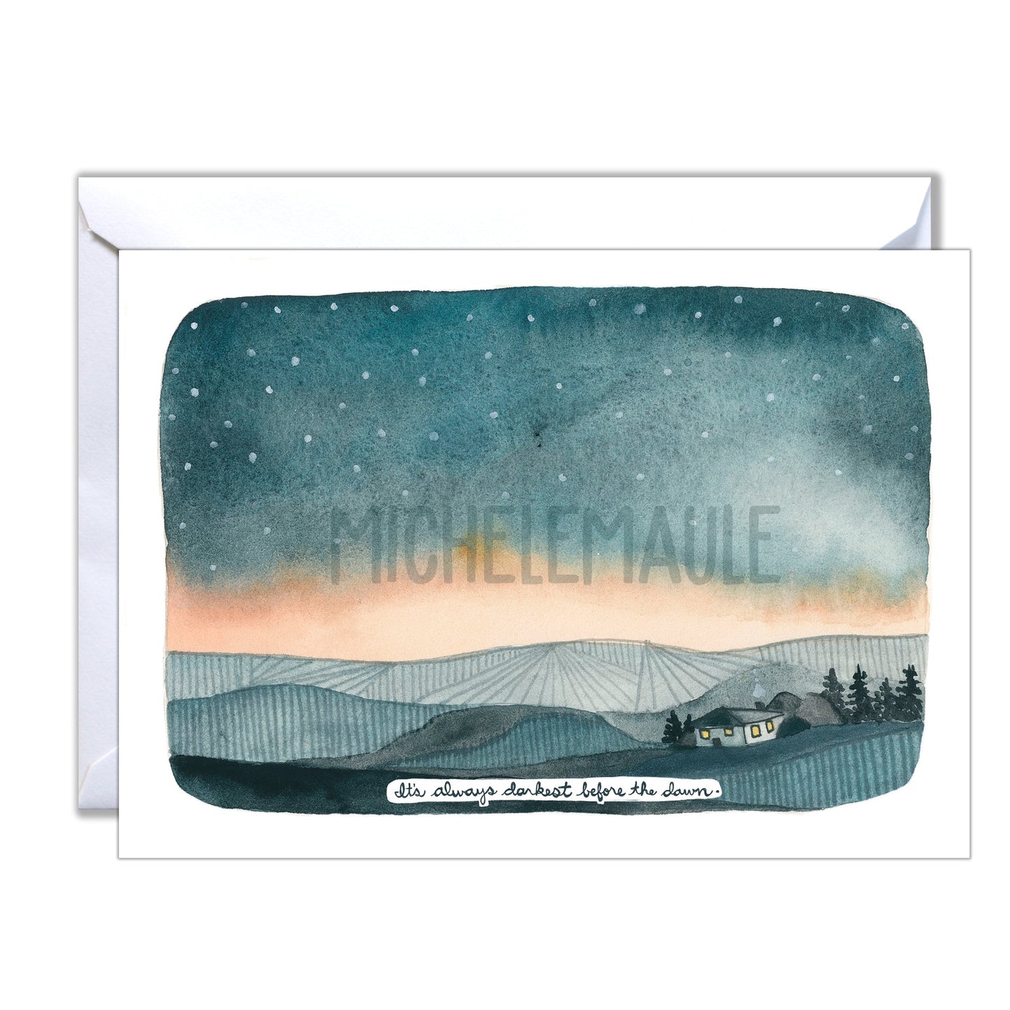 Grief Card - It's Always Darkest Before the Dawn