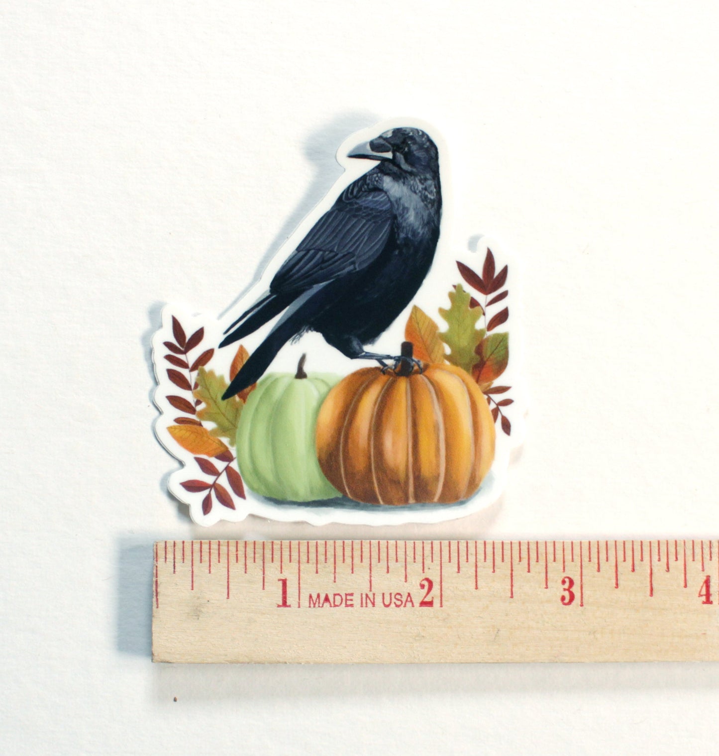 Single Sticker - Crow and Pumpkins