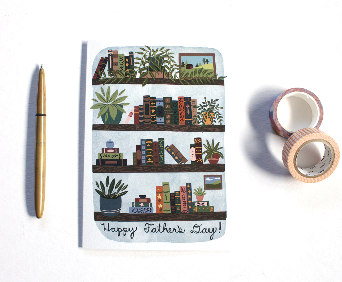 Father's Day Card - Dad's Bookcase