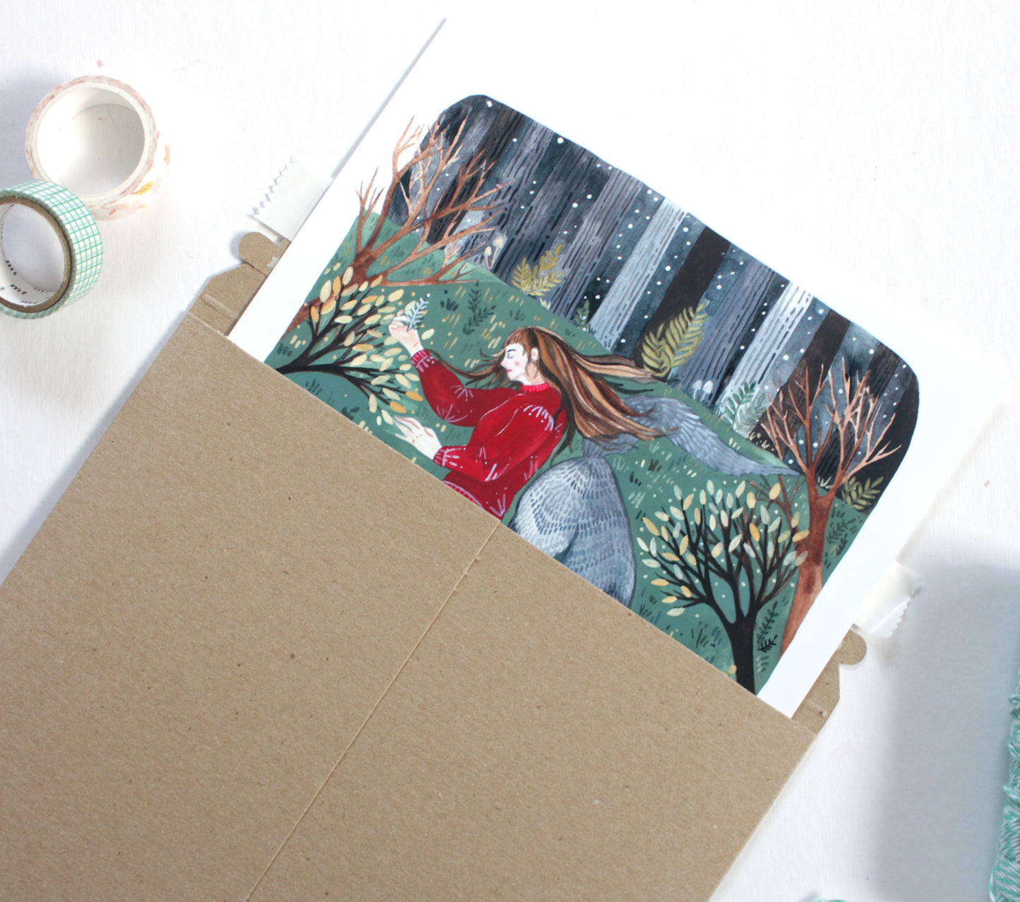 8x10 Print - Girl and Her Wolf