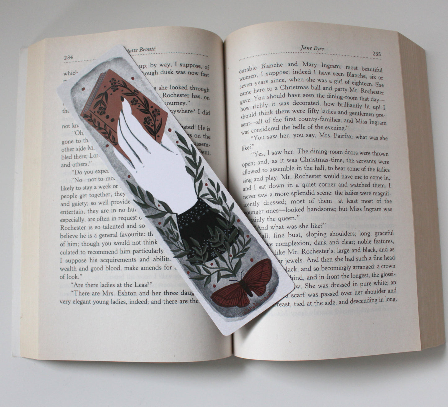 Victorian Hand Illustrated Bookmark