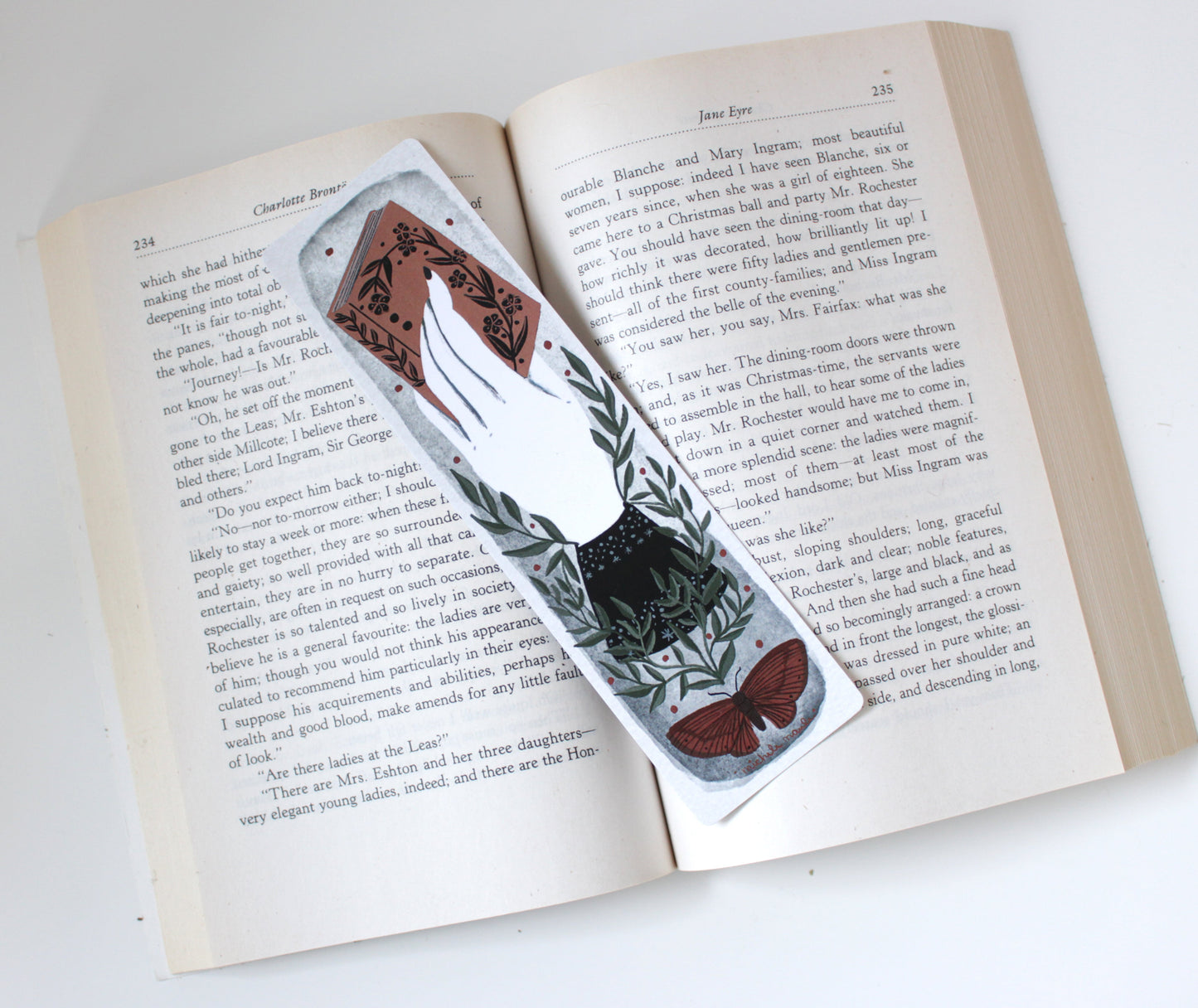 Victorian Hand Illustrated Bookmark