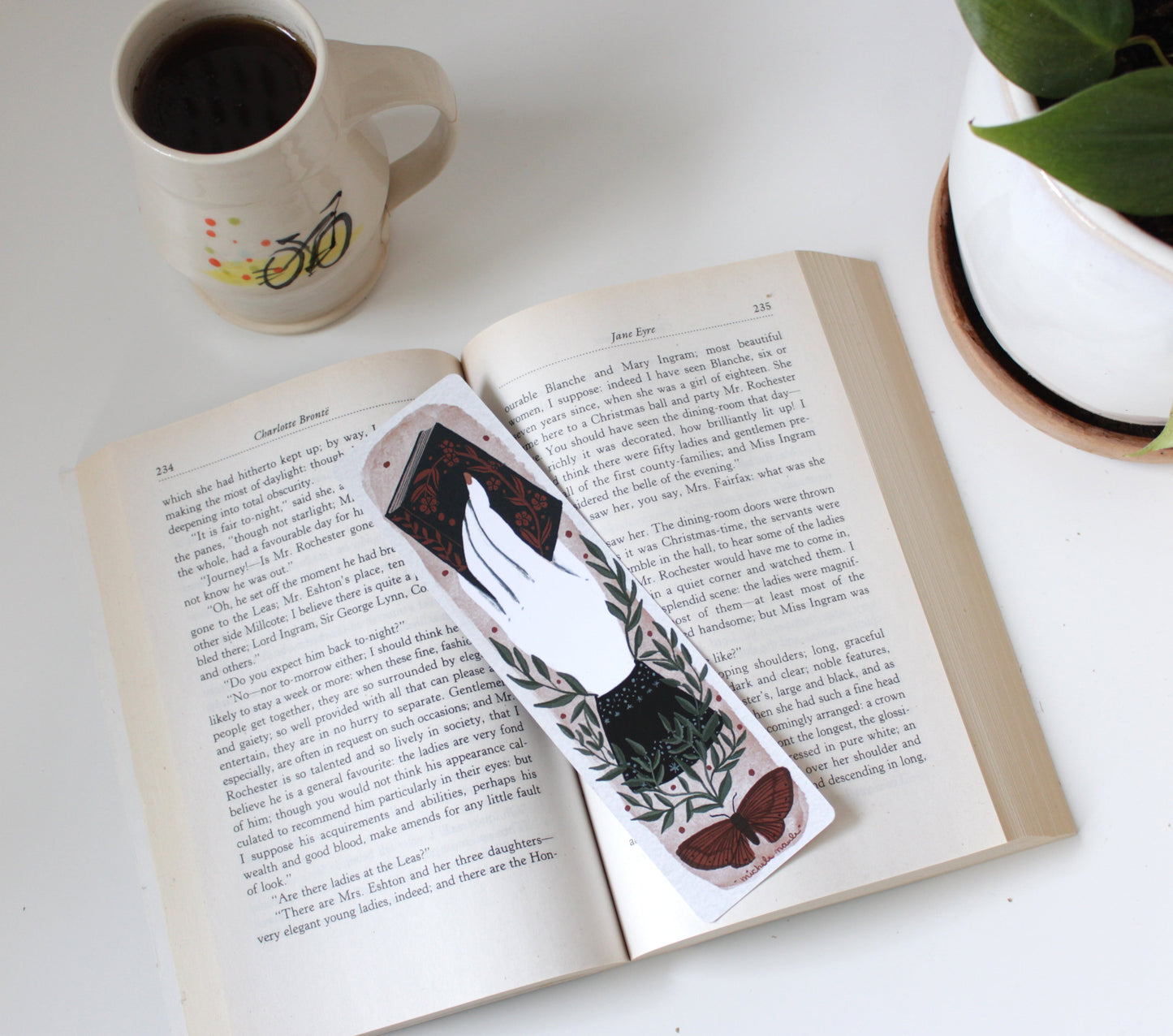 Victorian Hand Illustrated Bookmark