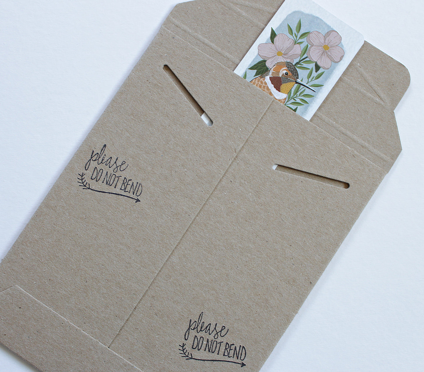 Illustrated Hummingbird Bookmark