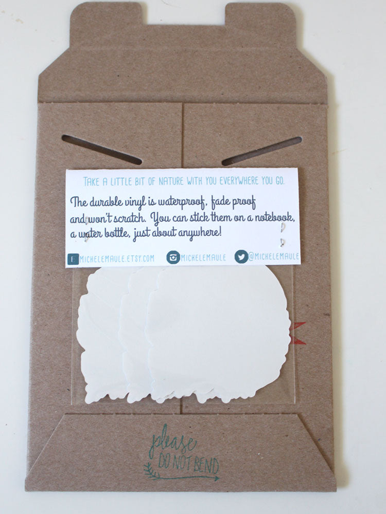 Set of Three Humming Bird Stickers