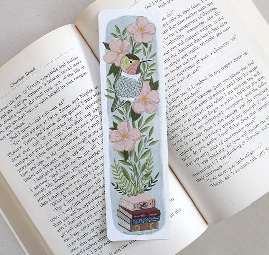 Illustrated Hummingbird Bookmark