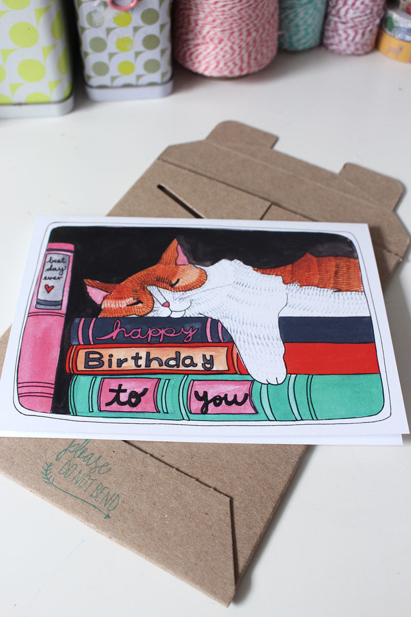 Birthday Card - Cat Nap
