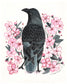 8x10 Print - Crow and Blossoms