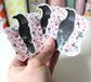 Set of Three Crow and Blossoms