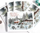 Set of illustrated Holiday Cards - Let it Snow, Let it Snow, Let it Snow!