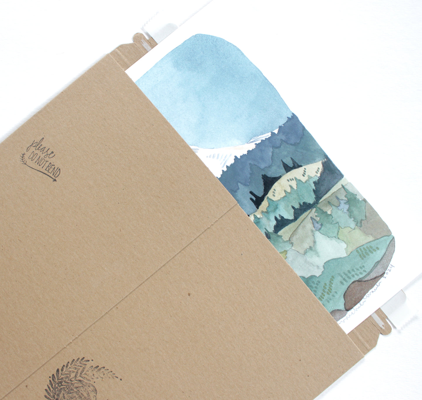 Mt Hood Watercolor Art Print: Hood River Oregon, 11x14