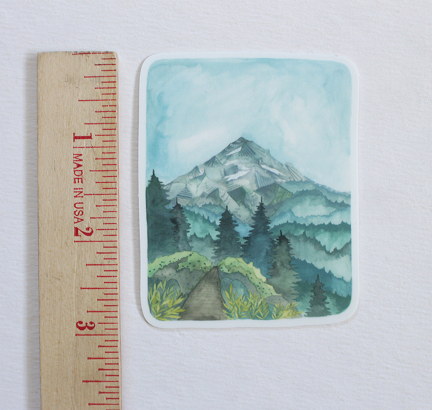 Set of Three Vinyl Stickers - Three Views of Mt Hood