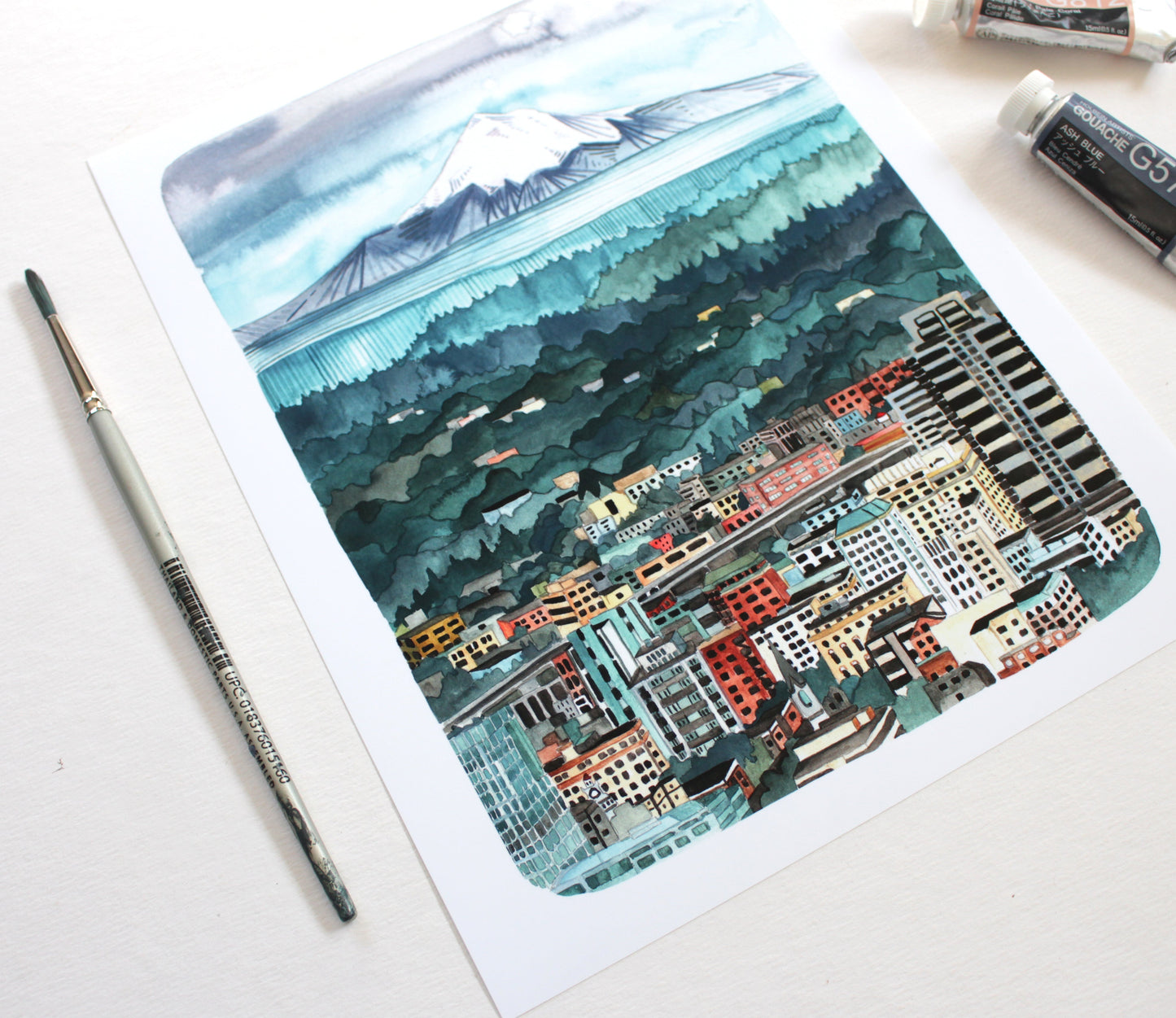 8x10 Print - Portland Oregon Landscape