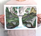 11x14 Waterfall Art Print for Nature Lovers - Multnomah Falls