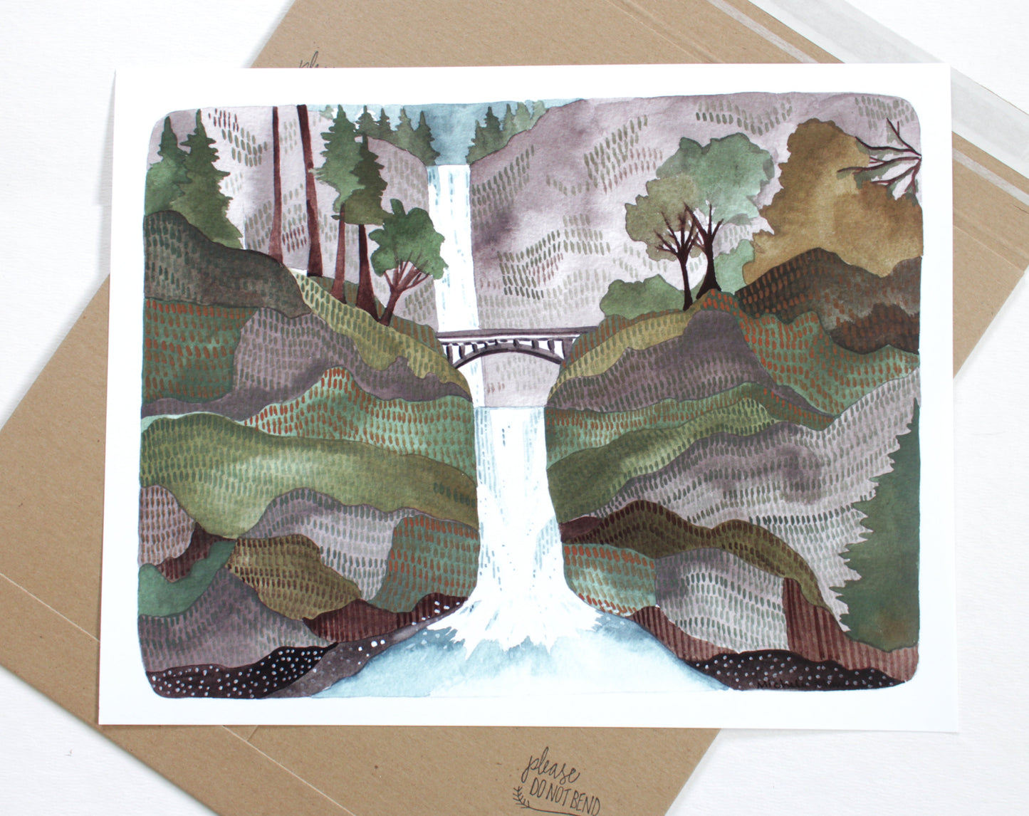 11x14 Print  - Multnomah Falls