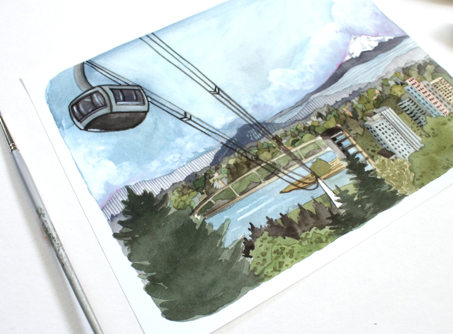 8x10 Print - OHSU Tram