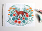 8x10 Print - Red Fox with Nasturtiums