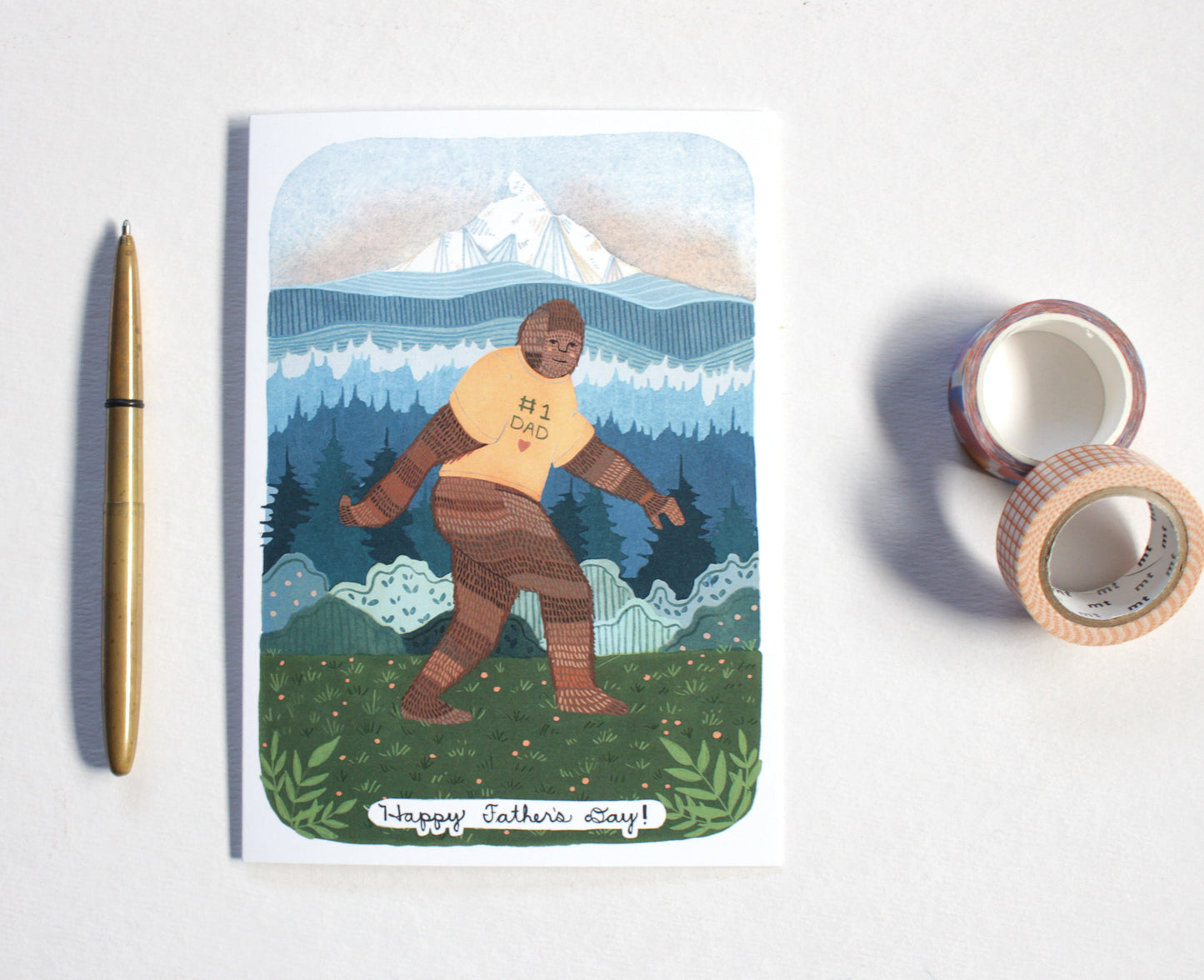 Father's Day Card - Sasquatch Number One Dad