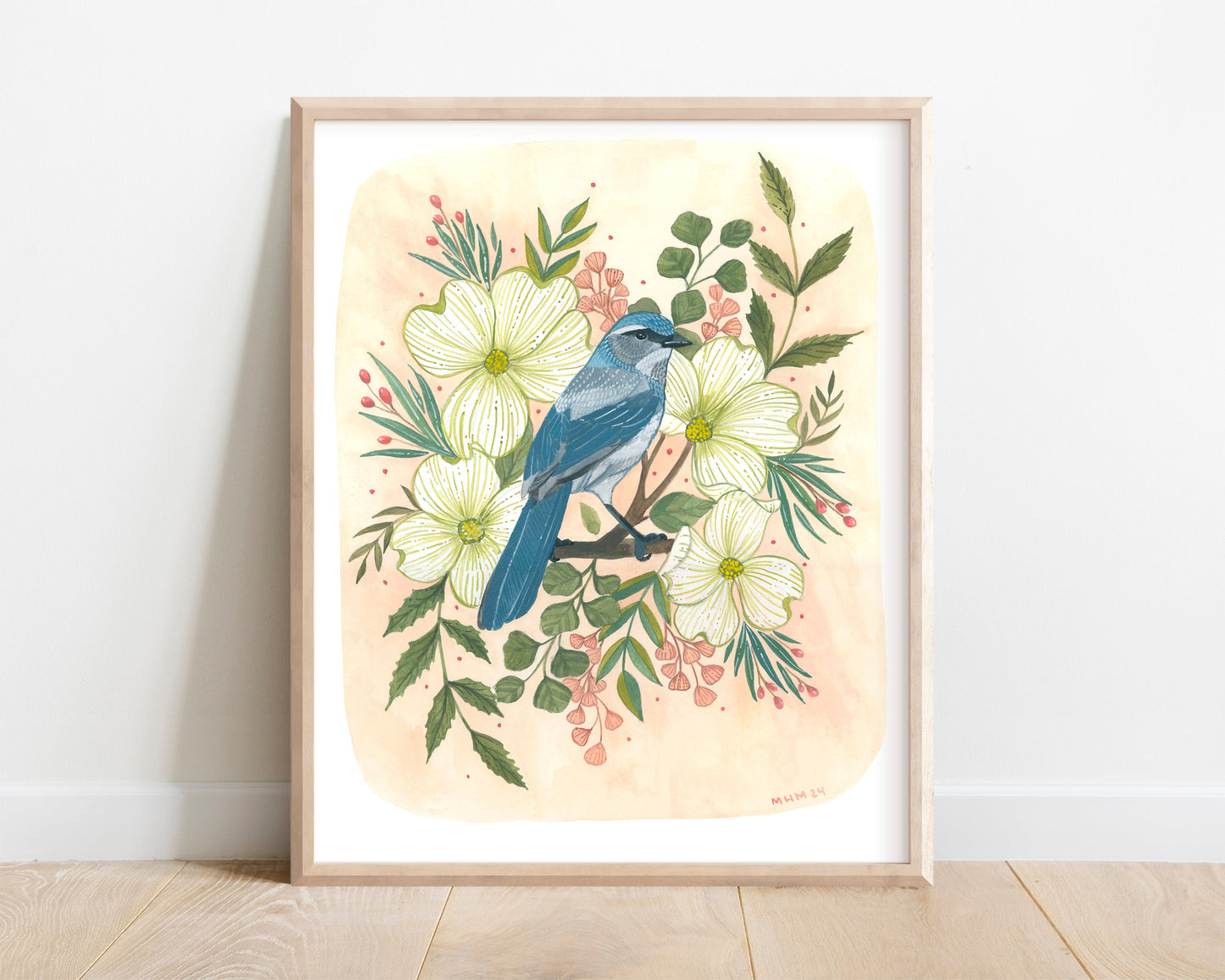 8x10 Print - Spring Scrub Jay