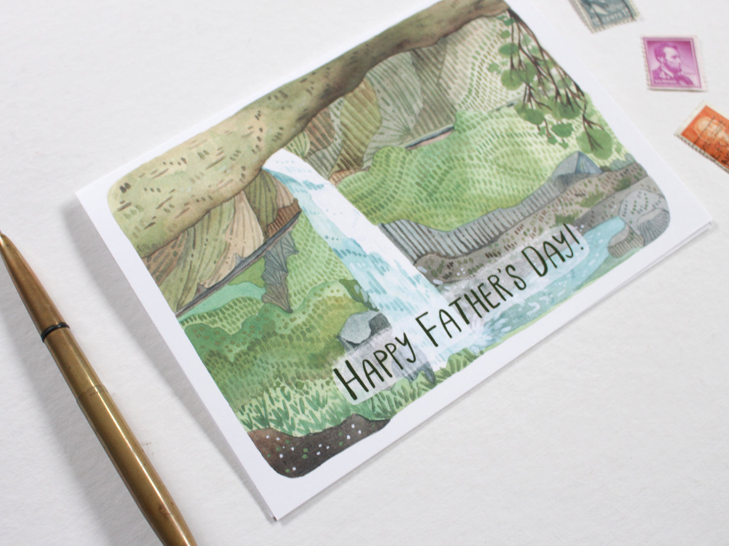 Father's Day Card - Silver Falls Waterfalls