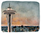 8x10 Print - Seattle Space Needle Sunset