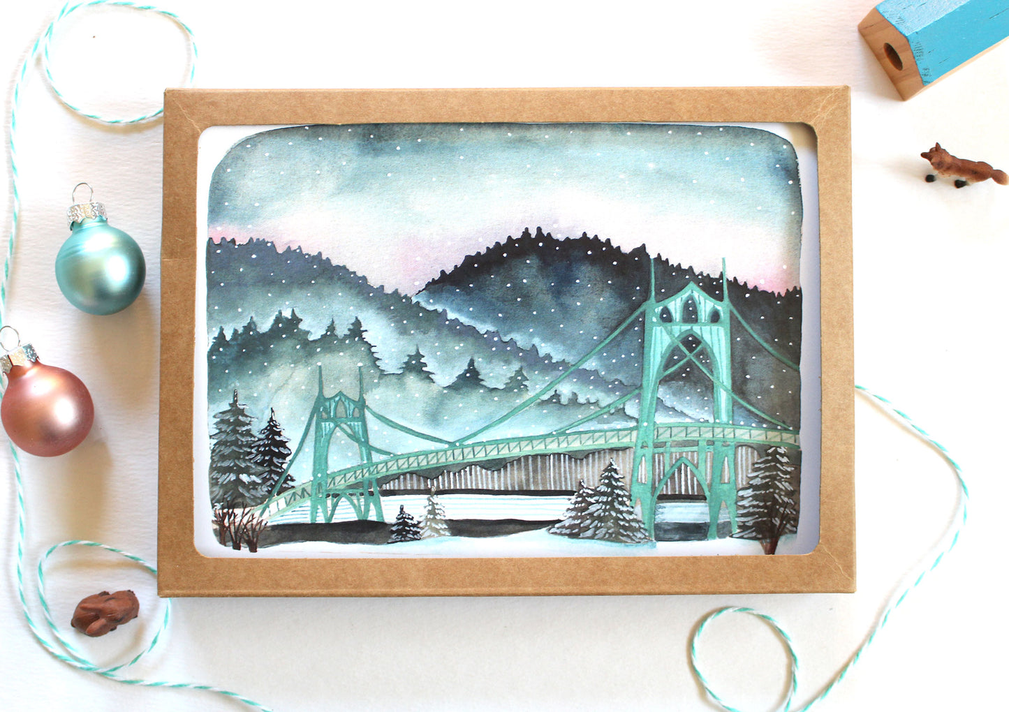 Portland Beauty: St Johns Bridge Greeting Cards Set