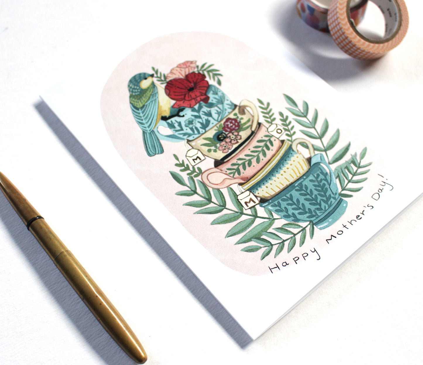 Mother's Day Card - Tea Cups