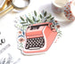 Single Sticker - Typewriter Sticker