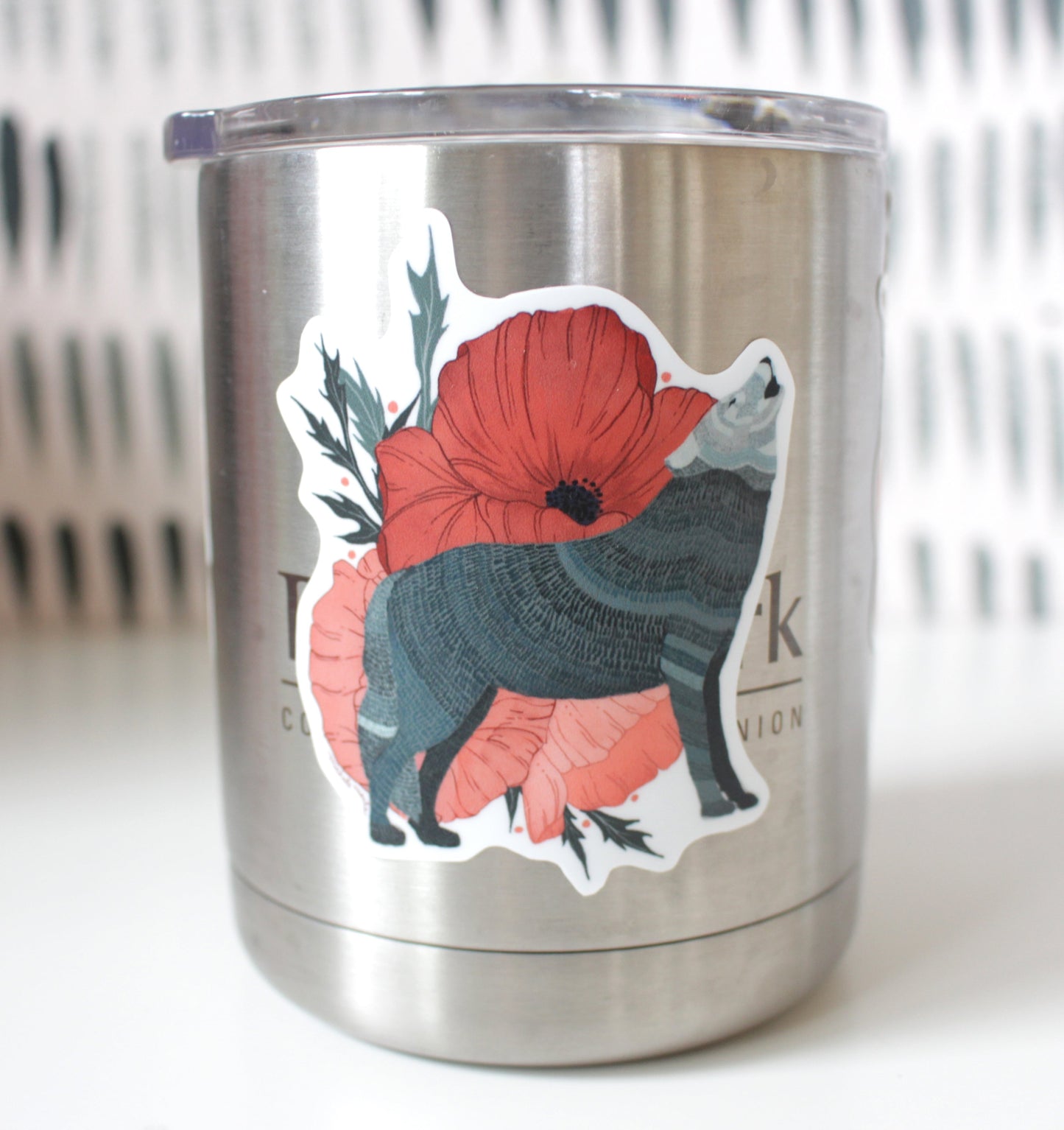 Single Sticker - Grey Wolf